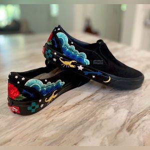 Limited Edition Van's Desert Embroidered Slip-on Shoes.